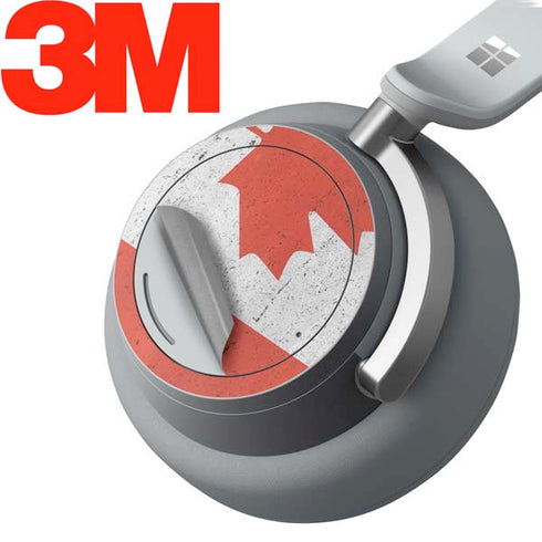 Canada Flag Distressed Surface Headphones Skin